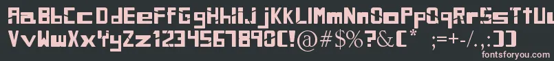 SiblingRivalry Font – Pink Fonts on Black Background