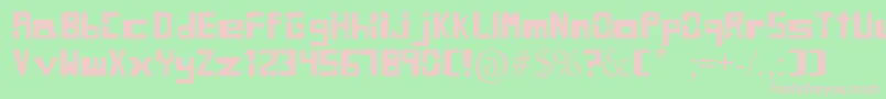 SiblingRivalry Font – Pink Fonts on Green Background
