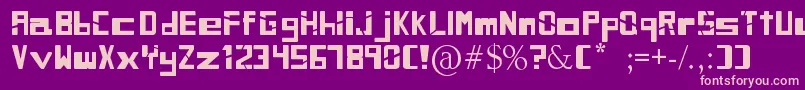 SiblingRivalry Font – Pink Fonts on Purple Background