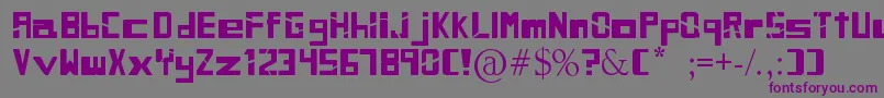 SiblingRivalry Font – Purple Fonts on Gray Background
