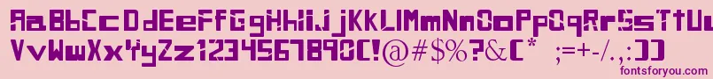 SiblingRivalry Font – Purple Fonts on Pink Background