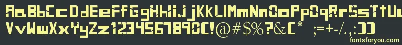 SiblingRivalry Font – Yellow Fonts on Black Background