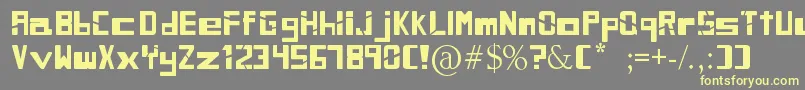 SiblingRivalry Font – Yellow Fonts on Gray Background