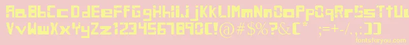 SiblingRivalry Font – Yellow Fonts on Pink Background