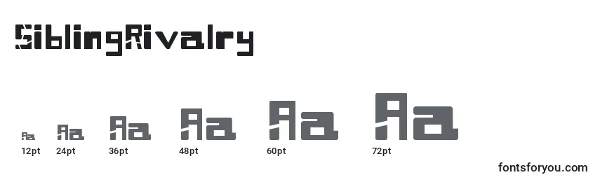 SiblingRivalry Font Sizes