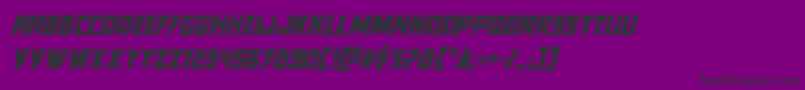 Шрифт Colossuscondital – чёрные шрифты на фиолетовом фоне