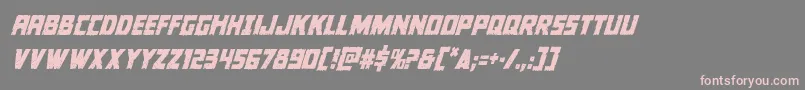 フォントColossuscondital – 灰色の背景にピンクのフォント