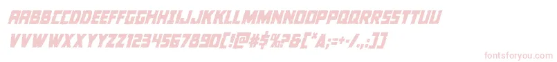 Colossuscondital-fontti – vaaleanpunaiset fontit valkoisella taustalla