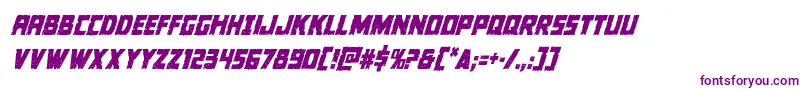 Colossuscondital-fontti – violetit fontit valkoisella taustalla