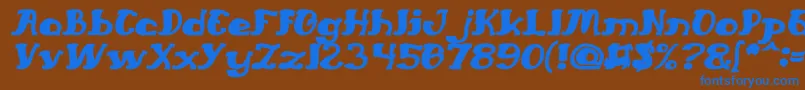 Подробнее о шрифте EverlastingSongBoldItalic Шрифт EverlastingSongBoldItalic – синие шрифты на коричневом фоне