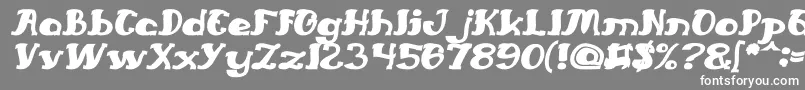 EverlastingSongBoldItalic Font – White Fonts on Gray Background