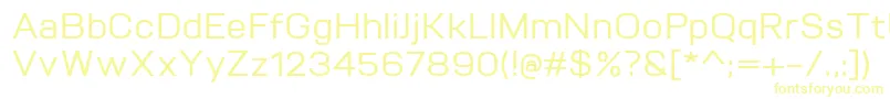 VitroMedium Font – Yellow Fonts on White Background