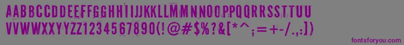 Pffuel-Schriftart – Violette Schriften auf grauem Hintergrund
