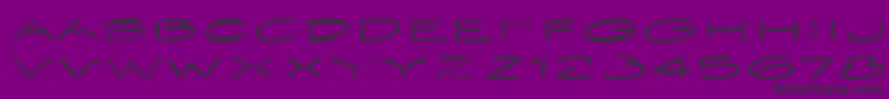 フォントEmbargo2 – 紫の背景に黒い文字