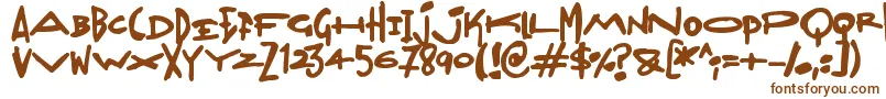 Шрифт Madjumbles – коричневые шрифты