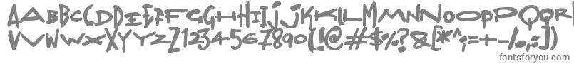 Шрифт Madjumbles – серые шрифты на белом фоне