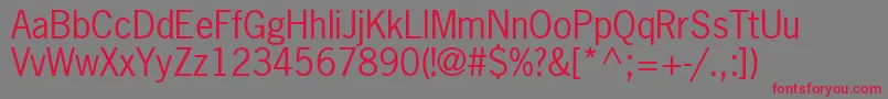 MacroSsi Font – Red Fonts on Gray Background