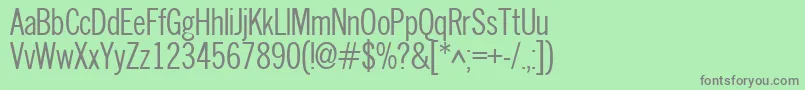 Ft68Normal Font – Gray Fonts on Green Background