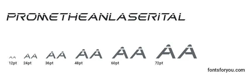 Prometheanlaserital Font Sizes