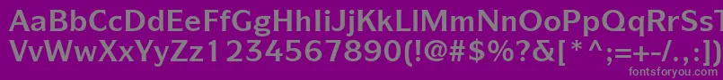 ItcSymbolLtBold Font – Gray Fonts on Purple Background