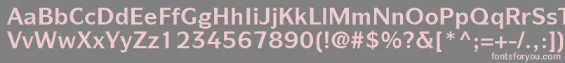 ItcSymbolLtBold Font – Pink Fonts on Gray Background