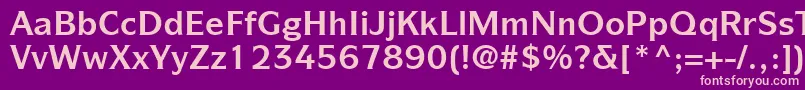 ItcSymbolLtBold Font – Pink Fonts on Purple Background