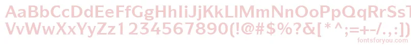 ItcSymbolLtBold Font – Pink Fonts on White Background