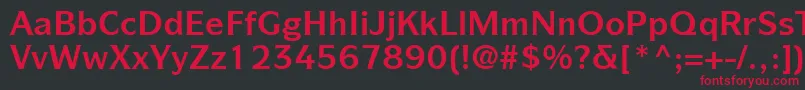 ItcSymbolLtBold Font – Red Fonts on Black Background