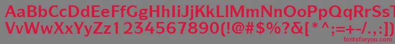 ItcSymbolLtBold Font – Red Fonts on Gray Background