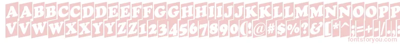 ACooperblackcmup Font – Pink Fonts on White Background