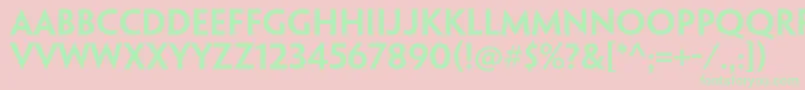 PenumbraflarestdSemiboldフォントについての詳細 フォントPenumbraflarestdSemibold – ピンクの背景に緑の文字