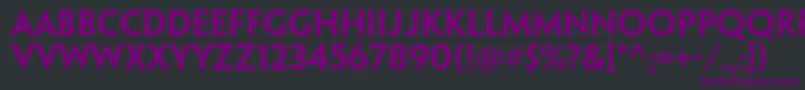 Police PenumbraflarestdSemibold – polices violettes sur fond noir