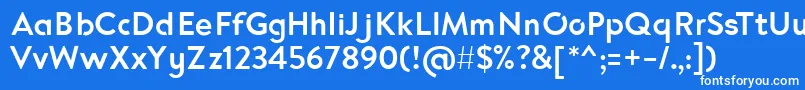 フォントEnso – 青い背景に白い文字