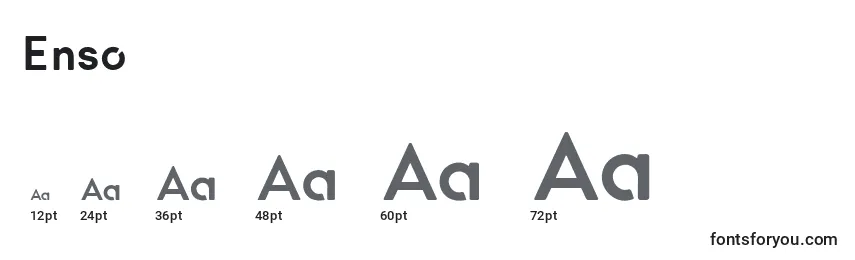Enso Font Sizes