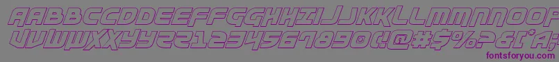 Moltorsoutital Font – Purple Fonts on Gray Background