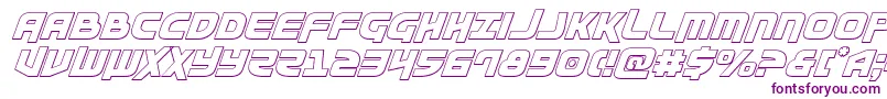 Шрифт Moltorsoutital – фиолетовые шрифты на белом фоне