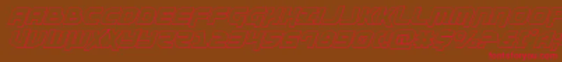 Moltorsoutital Font – Red Fonts on Brown Background