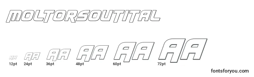 Moltorsoutital Font Sizes