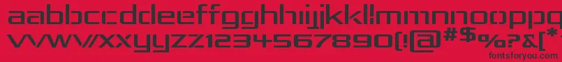 RepublikaIvExp Font – Black Fonts on Red Background