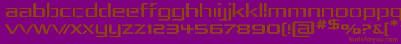 RepublikaIvExp Font – Brown Fonts on Purple Background