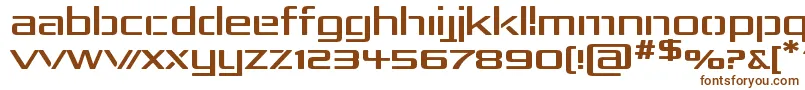 Шрифт RepublikaIvExp – коричневые шрифты на белом фоне