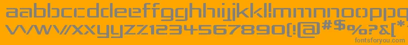 RepublikaIvExp Font – Gray Fonts on Orange Background