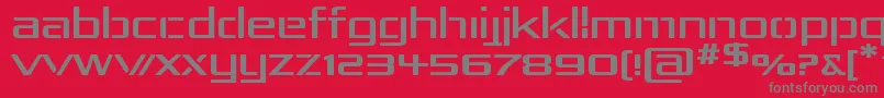 RepublikaIvExp Font – Gray Fonts on Red Background
