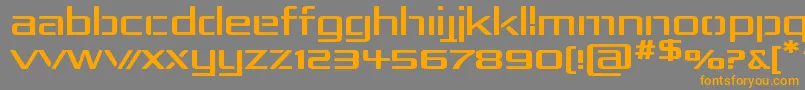 RepublikaIvExp-Schriftart – Orangefarbene Schriften auf grauem Hintergrund