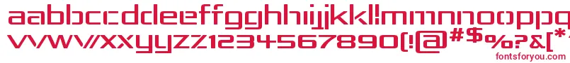 RepublikaIvExp Font – Red Fonts on White Background
