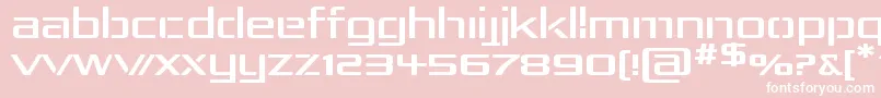 RepublikaIvExp Font – White Fonts on Pink Background