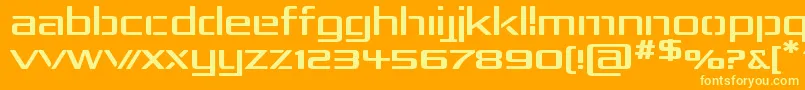 More about RepublikaIvExp Font RepublikaIvExp Font – Yellow Fonts on Orange Background