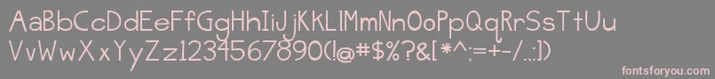 BmdJellyBeanSandwich Font – Pink Fonts on Gray Background