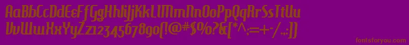 Hamburgerheaven Font – Brown Fonts on Purple Background