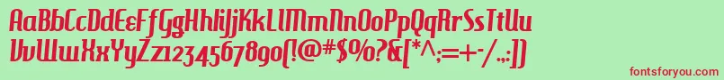 Hamburgerheaven Font – Red Fonts on Green Background